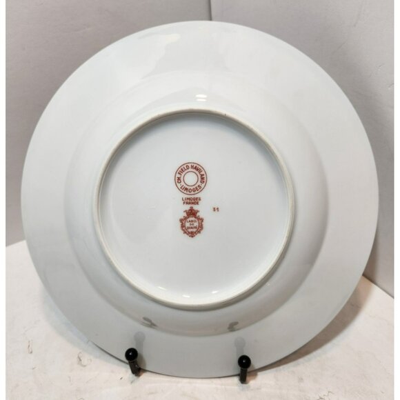 Limoges Charles Field Haviland Pascale 9 1/8" Large Rimmed Soup Bowls Set Of 3 - Picture 3 of 11